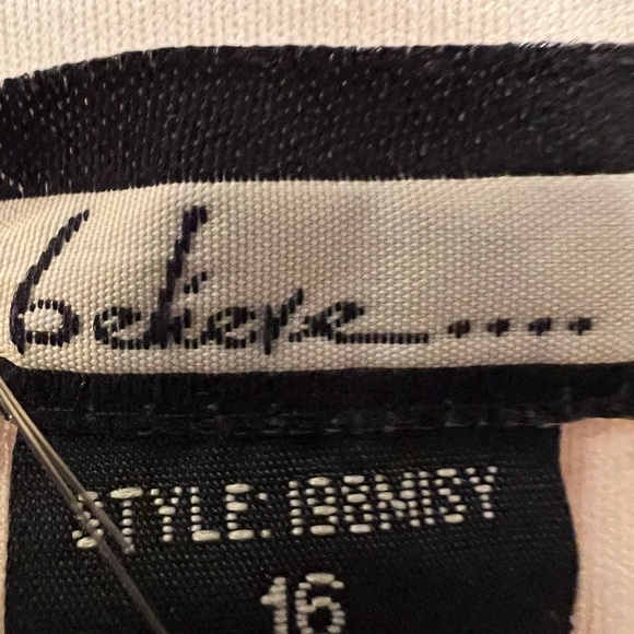 Stunning Vintage BELIEVE Midi Dress, Feminine, Size 16, fully lined. - Picture 7 of 14